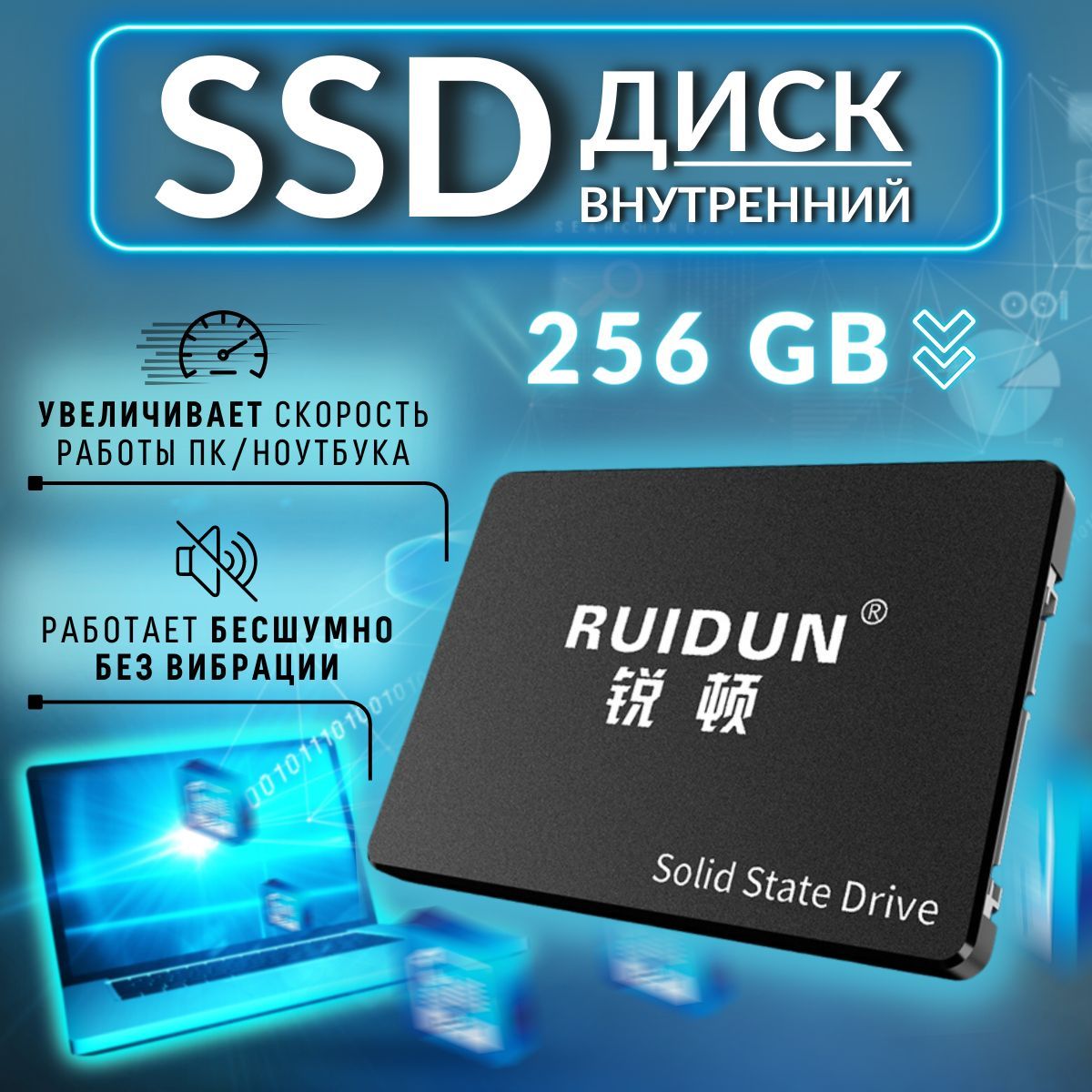 256 ГБ Внутренний SSD-диск RUIDUN 256G (RUIDUN 256G) - купить по выгодной  цене в интернет-магазине OZON (997728661)