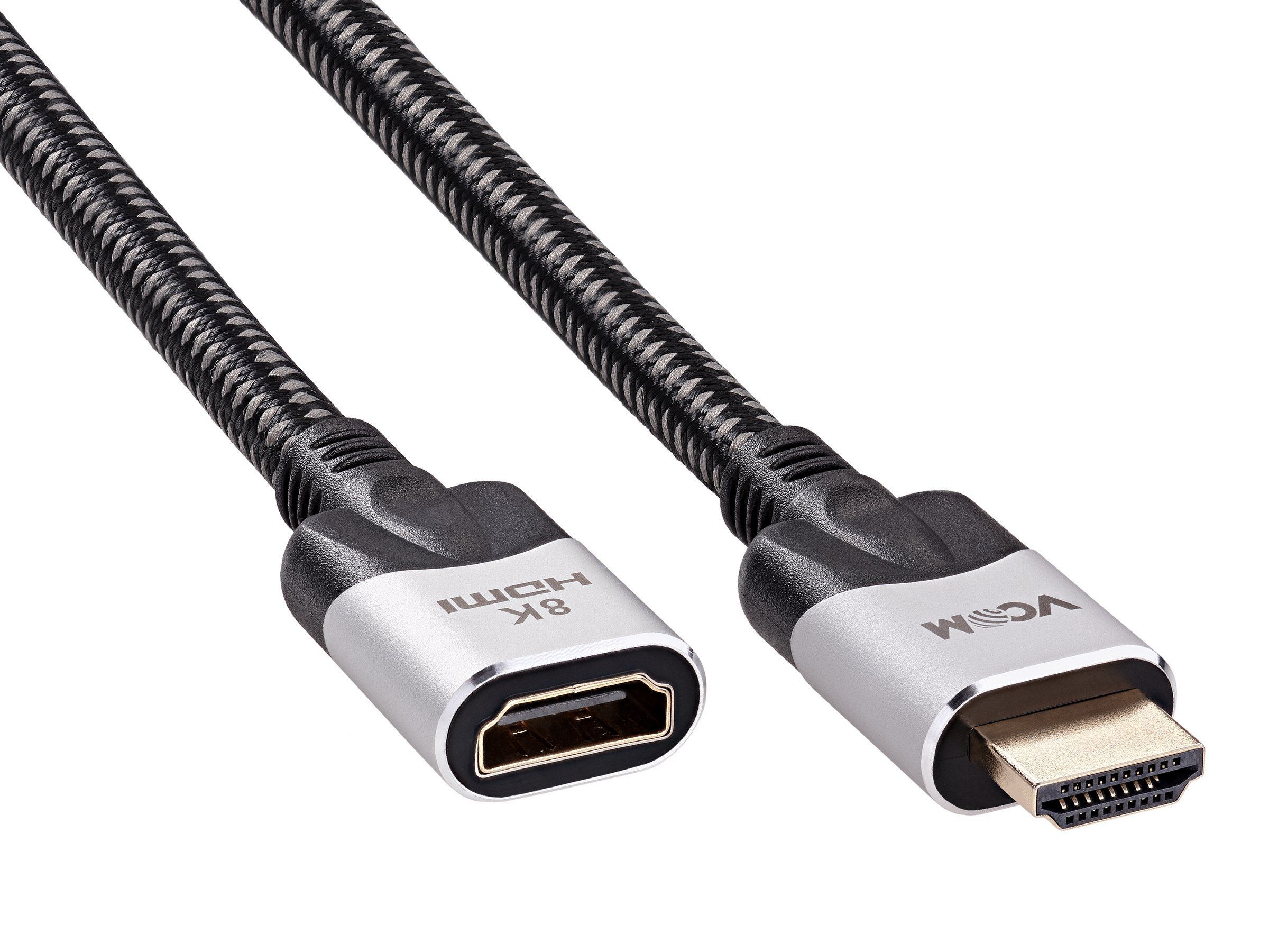 УдлинительHDMI2.1(M/F)VCOM1м8K60Hzмедьпроводвоплеткесверхскоростноймамапапа(CG516M-1.0)