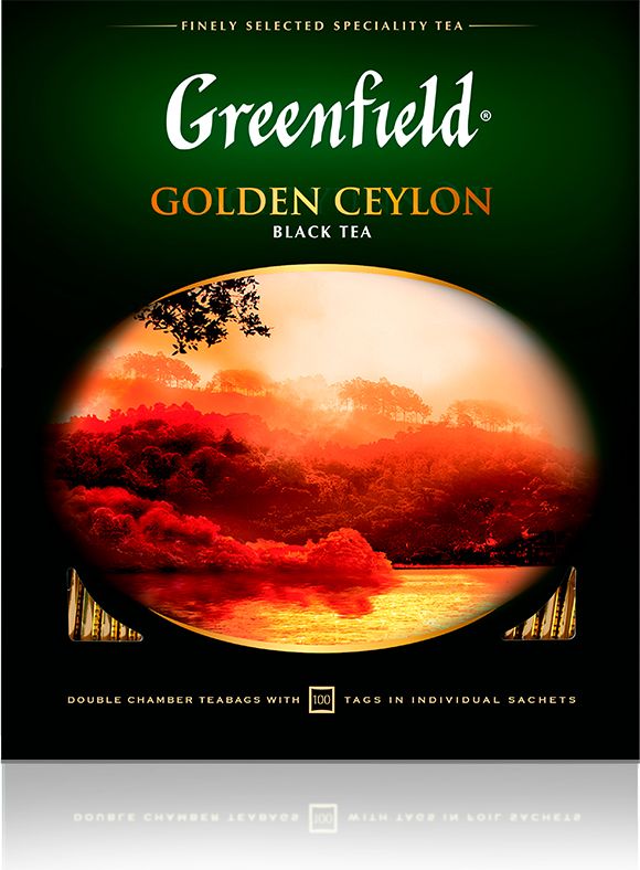 ЧайвпакетикахчерныйGreenfieldGoldenCeylon,100шт