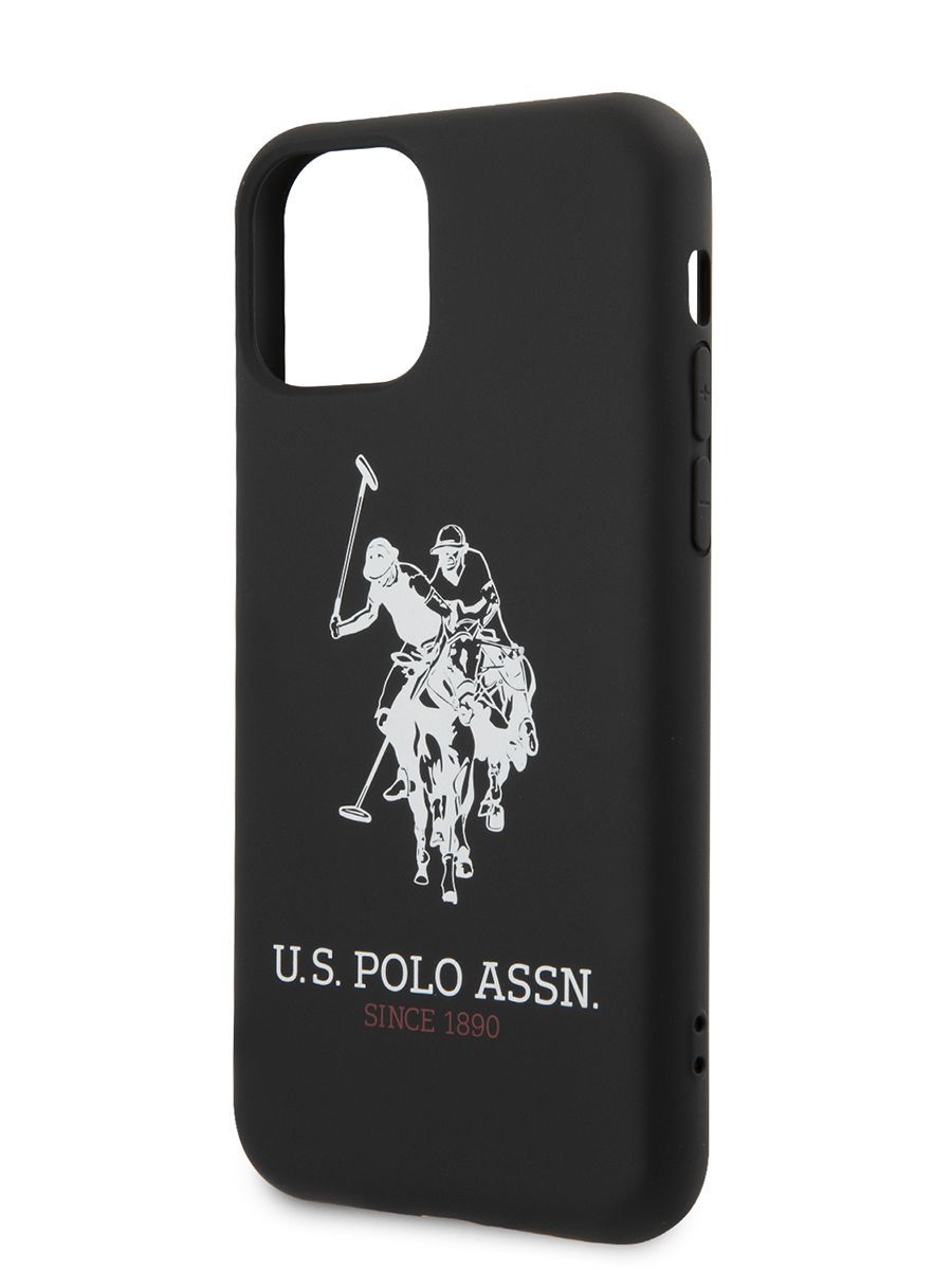 Чехол U.S. Polo Assn. Liquid silicone на Apple iPhone 11 / для Айфон 11  силиконовый с эффектом Soft-touch принтом Big horse, черный - купить с  доставкой по выгодным ценам в интернет-магазине OZON (1079266613)