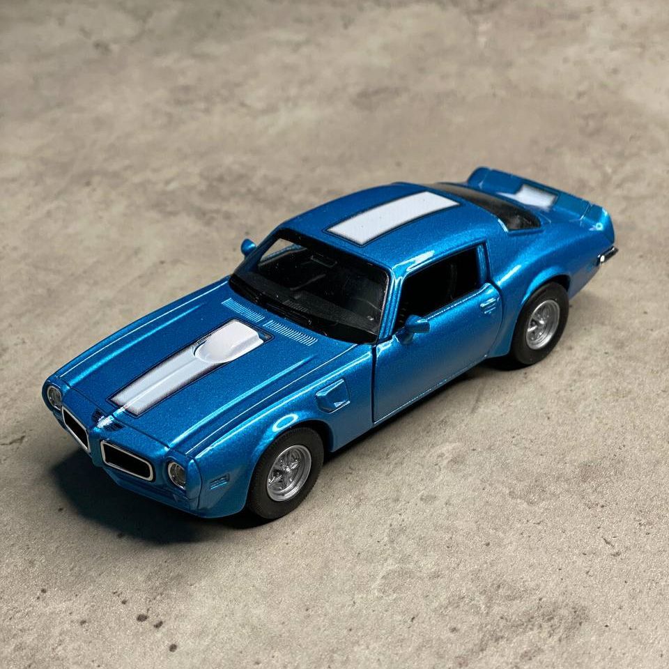 Металлическая машинка Welly PONTIAC FIREBIRD 1972 Понтиак Фаерберд,  инерционная, цвет Синий - купить с доставкой по выгодным ценам в  интернет-магазине OZON (1237176281)