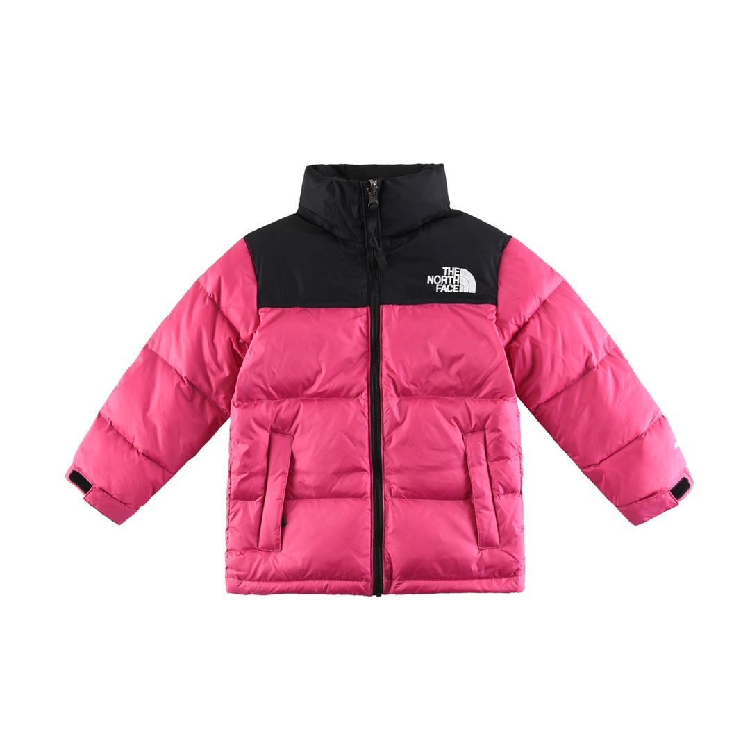 North face pink nuptse online