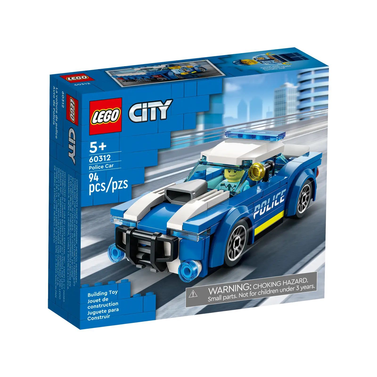 60312 Конструктор LEGO City 60312 Police Car Полицейская машина/ 94  деталей/ 5+ - купить с доставкой по выгодным ценам в интернет-магазине OZON  (1290223502)