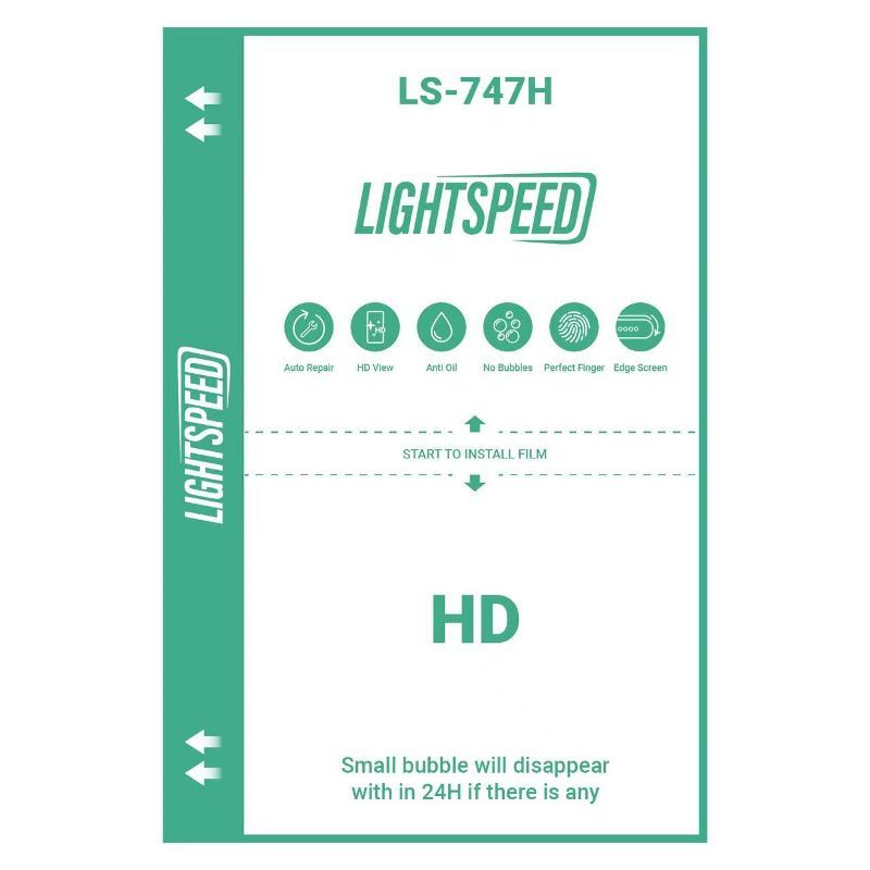 ПленкадляплоттераLightspeedLS-747HTPU0.2ммглянецHDclear50шт180*120мм