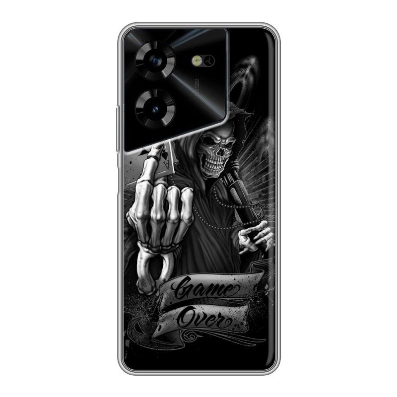 Пова 5 отзывы. Дизайнерский пластиковый чехол для Nokia 8 скелет и туз