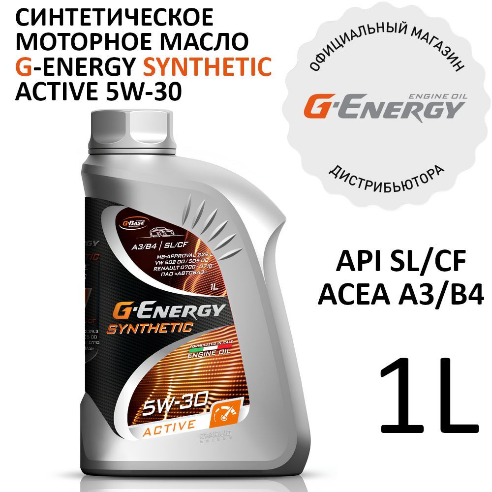 Energy synthetic active 5w 30. G-Energy Synthetic Active 5w-30. Масло Энерджи.