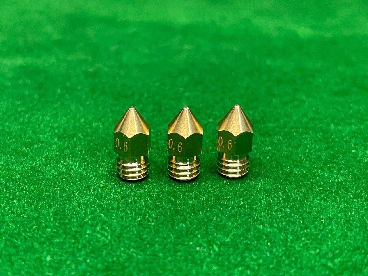 Сопло MK8 0.6мм для (3Д) принтера (3шт)
