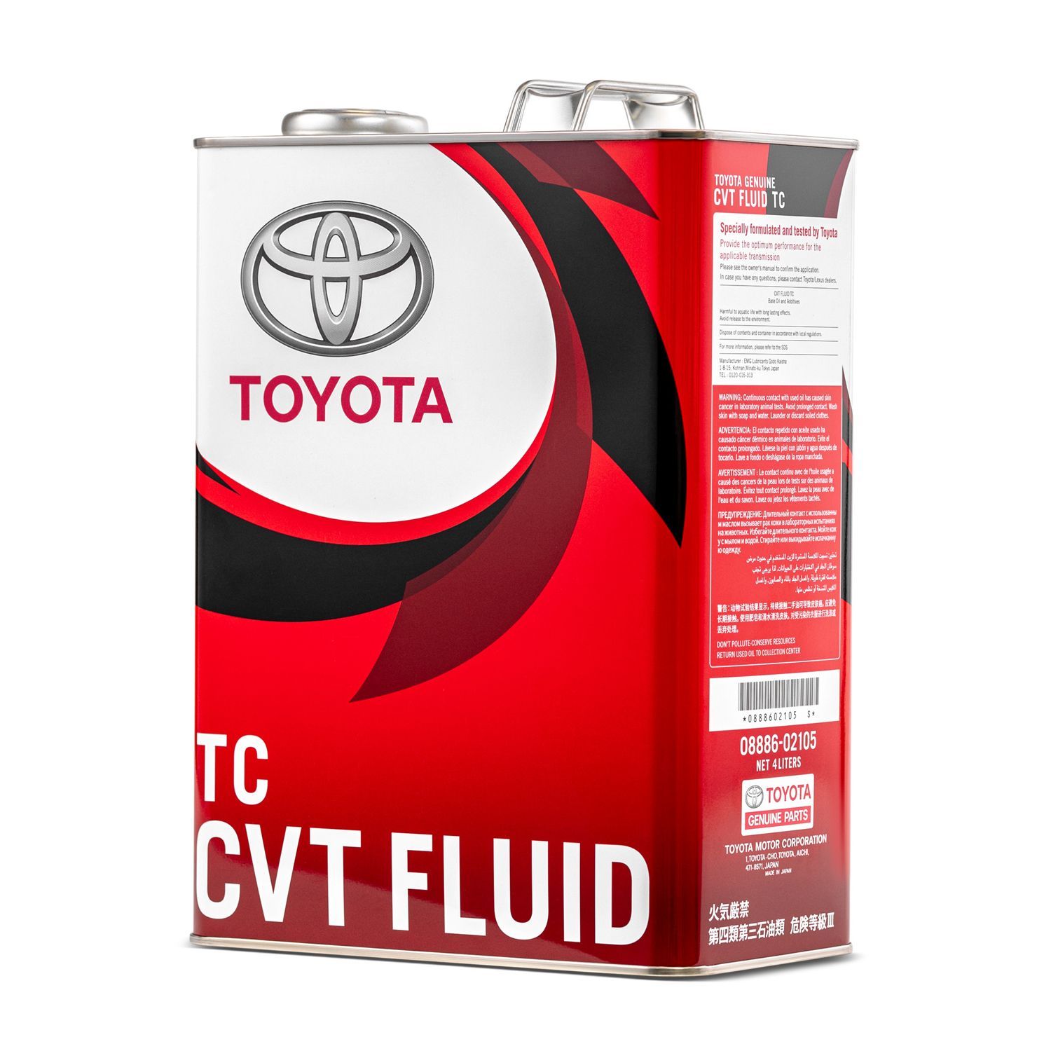 CVT Fluid TC 08886-02105. CVT TC Toyota. Toyota CVT Fluid TC. Toyota 0888602105.