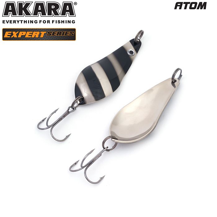 Блесна колеб. Akara Expert Атом 65 мм 14 гр. 14/SIL