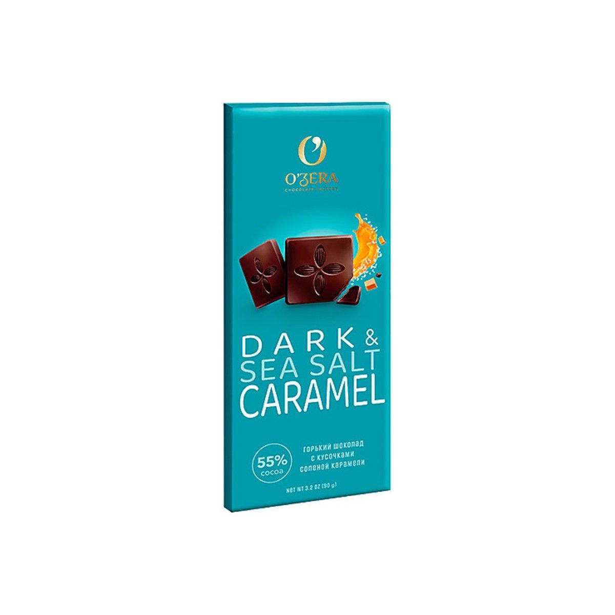 Шоколад Ozera Dark&Sea Salt Caramel 90г Горький