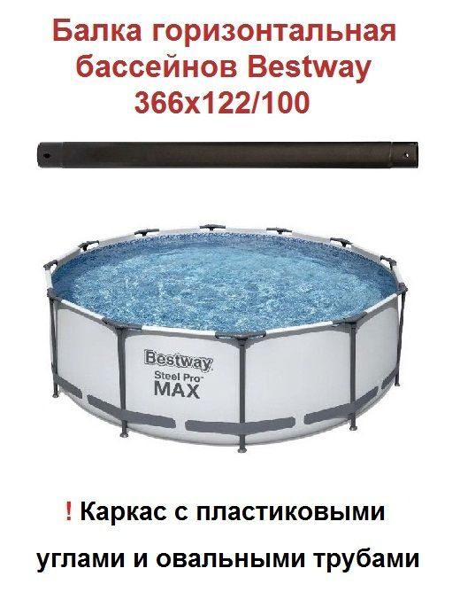 Объем бассейна 366 на 122 в м3. Каркасный бассейн Bestway Steel Pro Max 56438, 457х122 см (комплект). Горизонтальная балка для бассейна Bestway 366х122. Балка горизонтальная Bestway для бассейна 366х133. Бассейн 366х122 каркасный габариты.