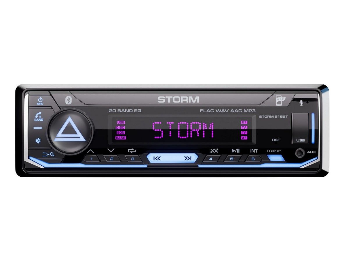 Автомагнитола Aura Storm 515BT (Bluetooth 5.0, 3xRCA, 4x51Вт, APP, USB, FLAC, RGB, D-SWC) купить на OZON по низкой цене (1200884085)