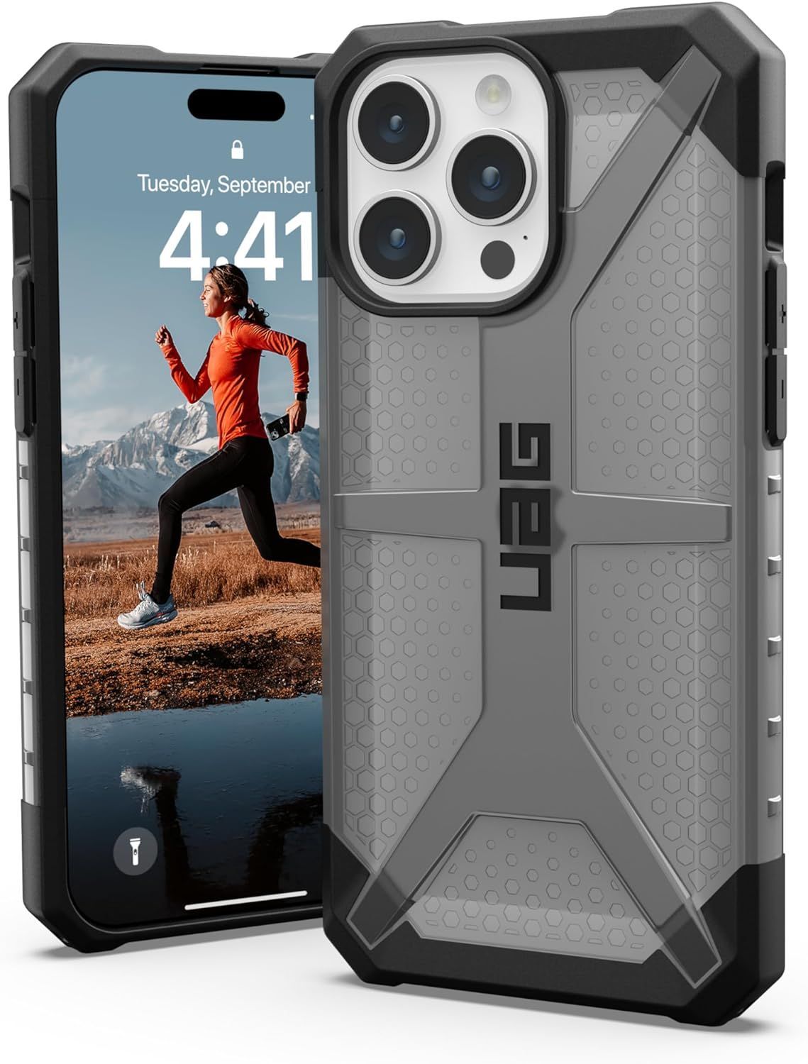 Чехол Uag Plasma для iPhone 15 Pro Max, (Ash)