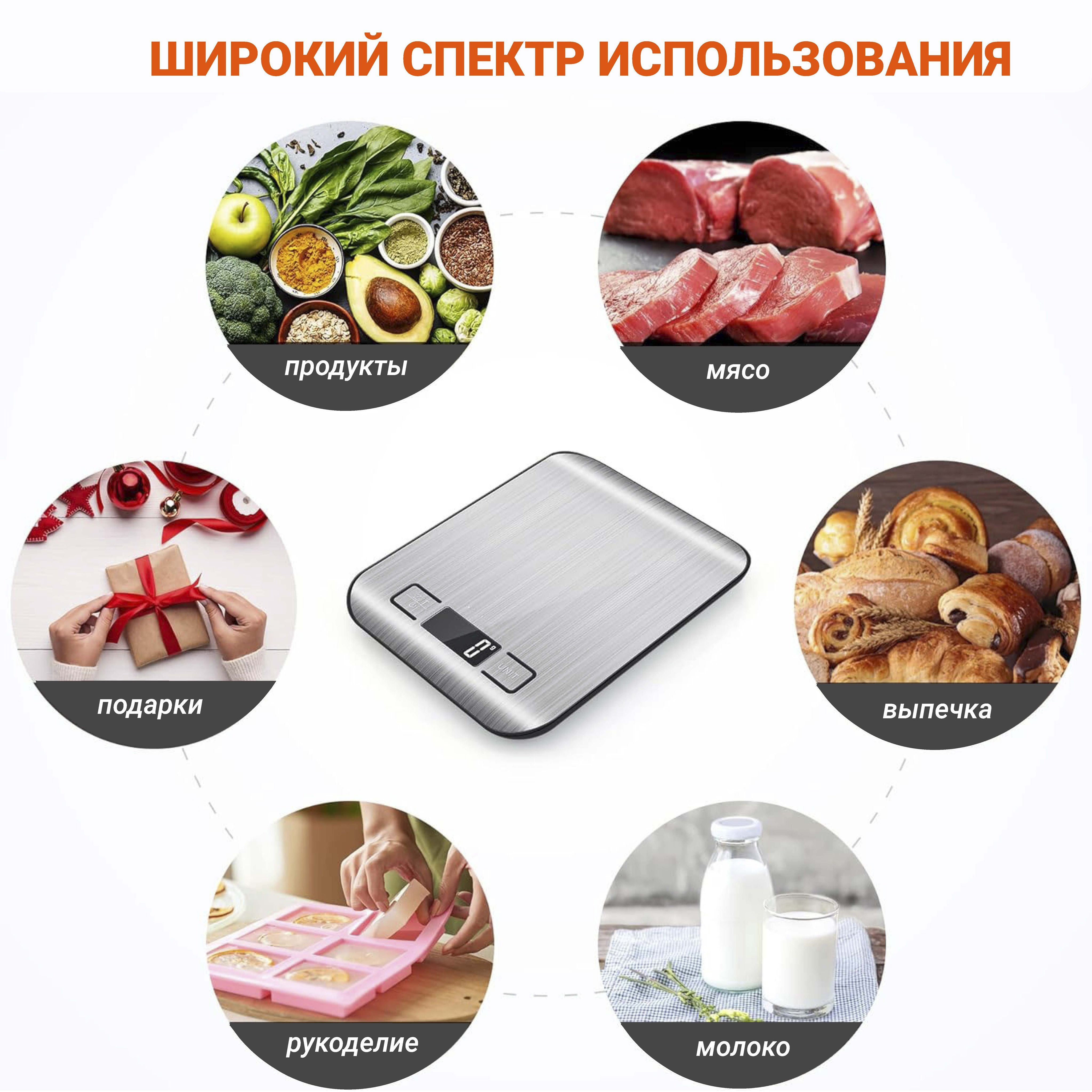 Весы кухонные электронные MODERNA 10 кг/ 1гр(图8)
