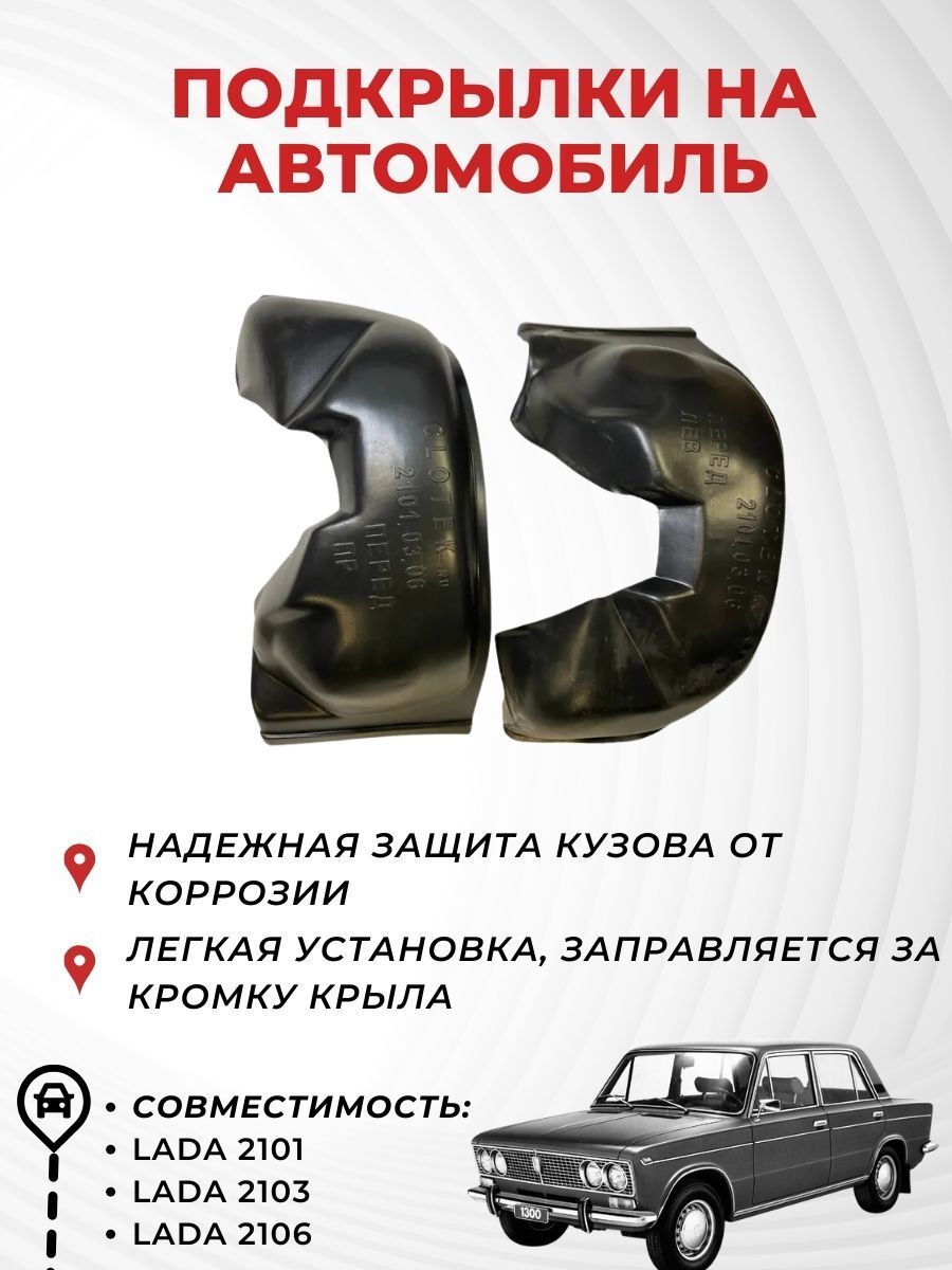 Подкрылки,локеры,передLADA2101,2103,2106левый/правый(Подсверление)