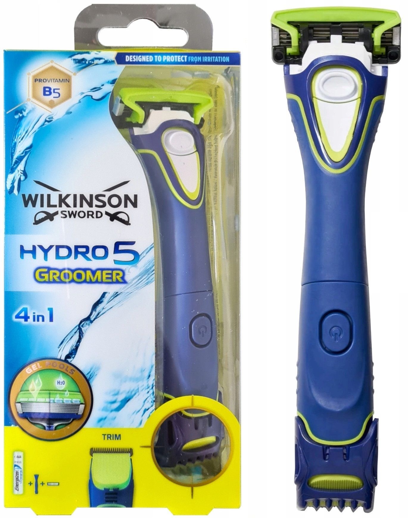 Wilkinson Sword / SCHICK Hydro5 Groomer / Бритвенный станок с триммером и 1 кассетой.