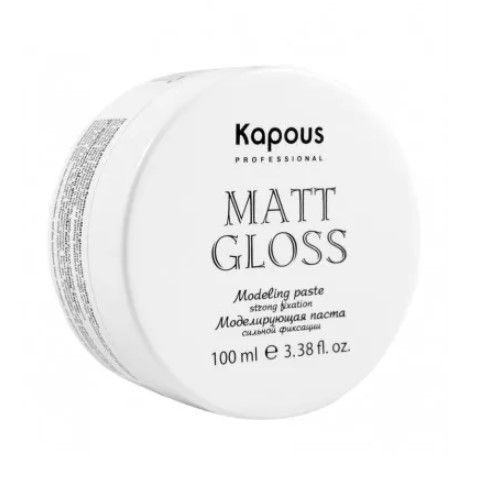 Kapous Professional Паста для волос Matte Gloss, моделирующая, сильная фиксация, 100 мл