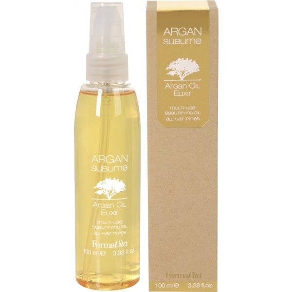 FARMAVITA Эликсир/масло ARGAN OIL SUBLIME ABSOLUT с аргановым маслом для питания и блеска волос, 100мл