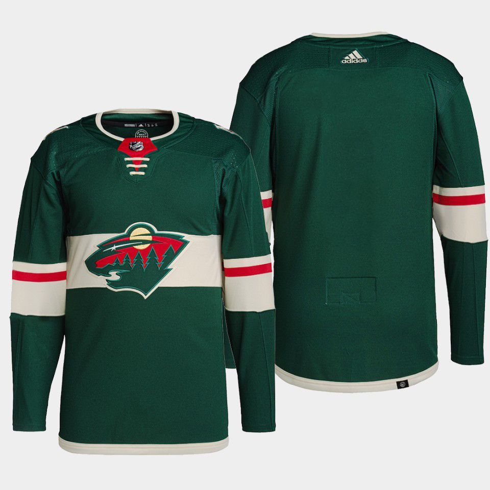 NHL МАЙКА ХОККЕЙНАЯ Миннесота Уайлд Зеленый дом Аутентичный Джерси Minnesota Wild Jersey