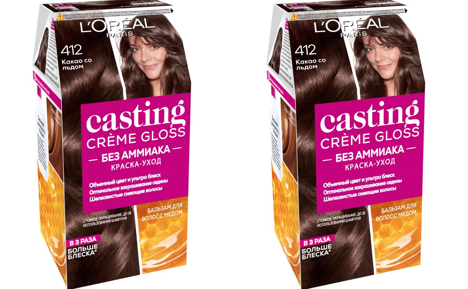 Краска для волос L'Orеal Casting Creme Gloss 412 Какао со льдом