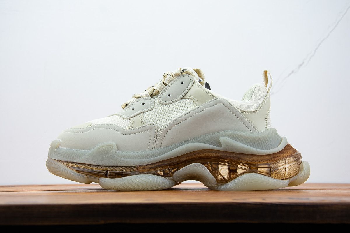 Balenciaga Triple s Clear sole White Beige