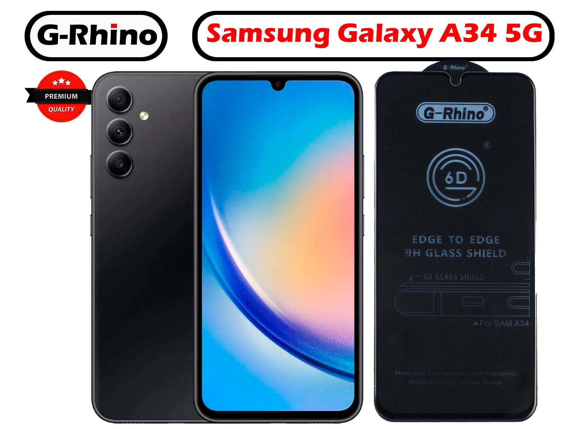 ЗащитноестеклоG-RhinoдляSamsungGalaxyA34/A34(5G)