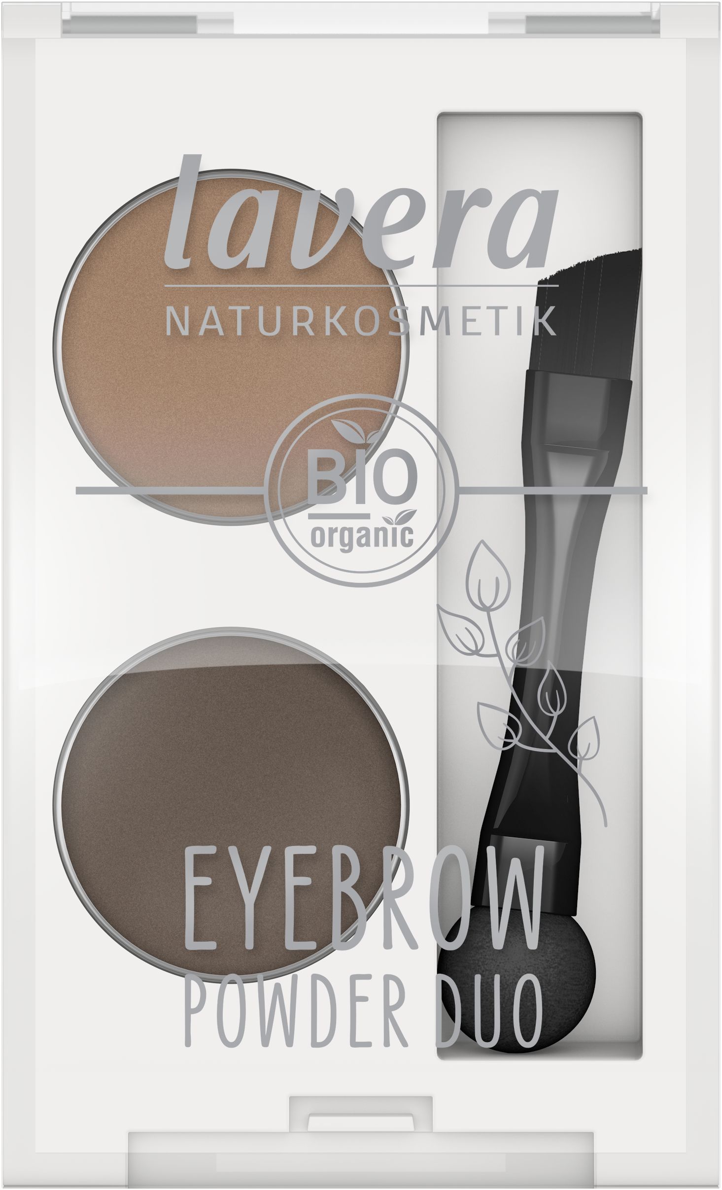 Пудра для бровей Lavera EYEBROW POWDER DUO вес 1.6гр, Германия - 1шт