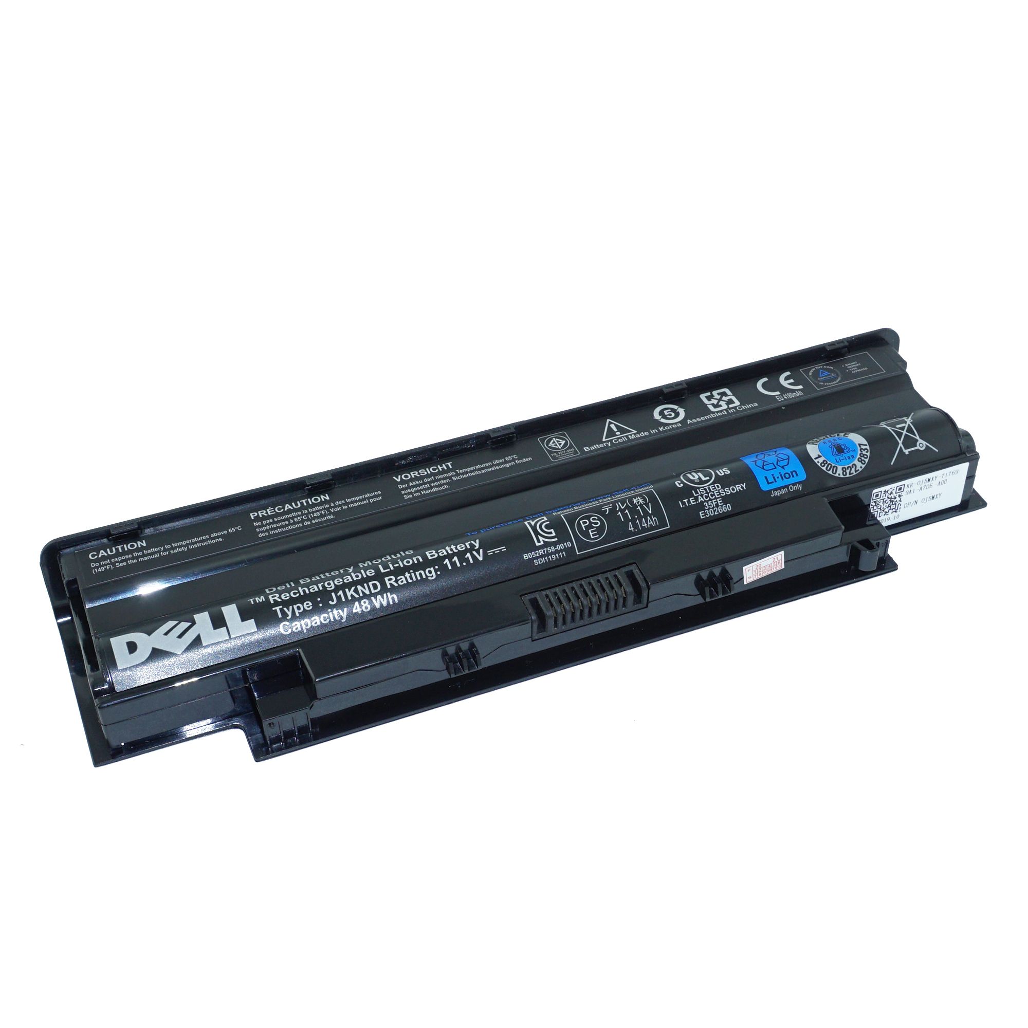 АккумуляторJ4XDHдляDellInspiron15R/17R/M411/M501/M5010/N3010(J1KND,04YRJH,06P6PN)