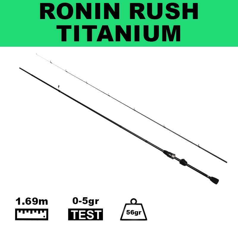 Ультралайтспиннингнафорель/окуня/хариусаRONINRUSHTITANIUM562SUL,169см,0-5gr