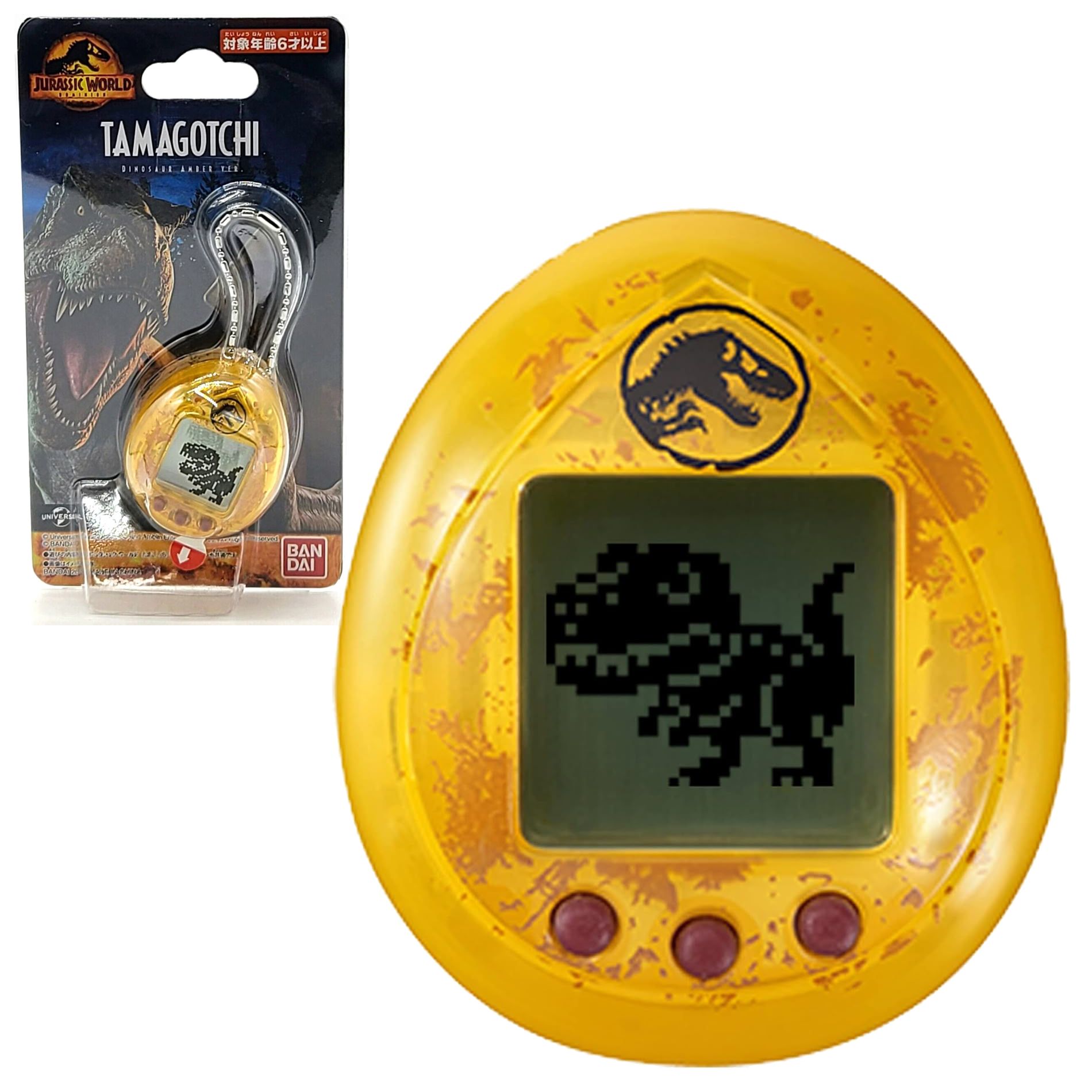 Виртуальный питомец Bandai Tamagotchi nano серийный x Парк Юрского периода  - Динозавр Амбер ver. - купить с доставкой по выгодным ценам в  интернет-магазине OZON (1234297429)