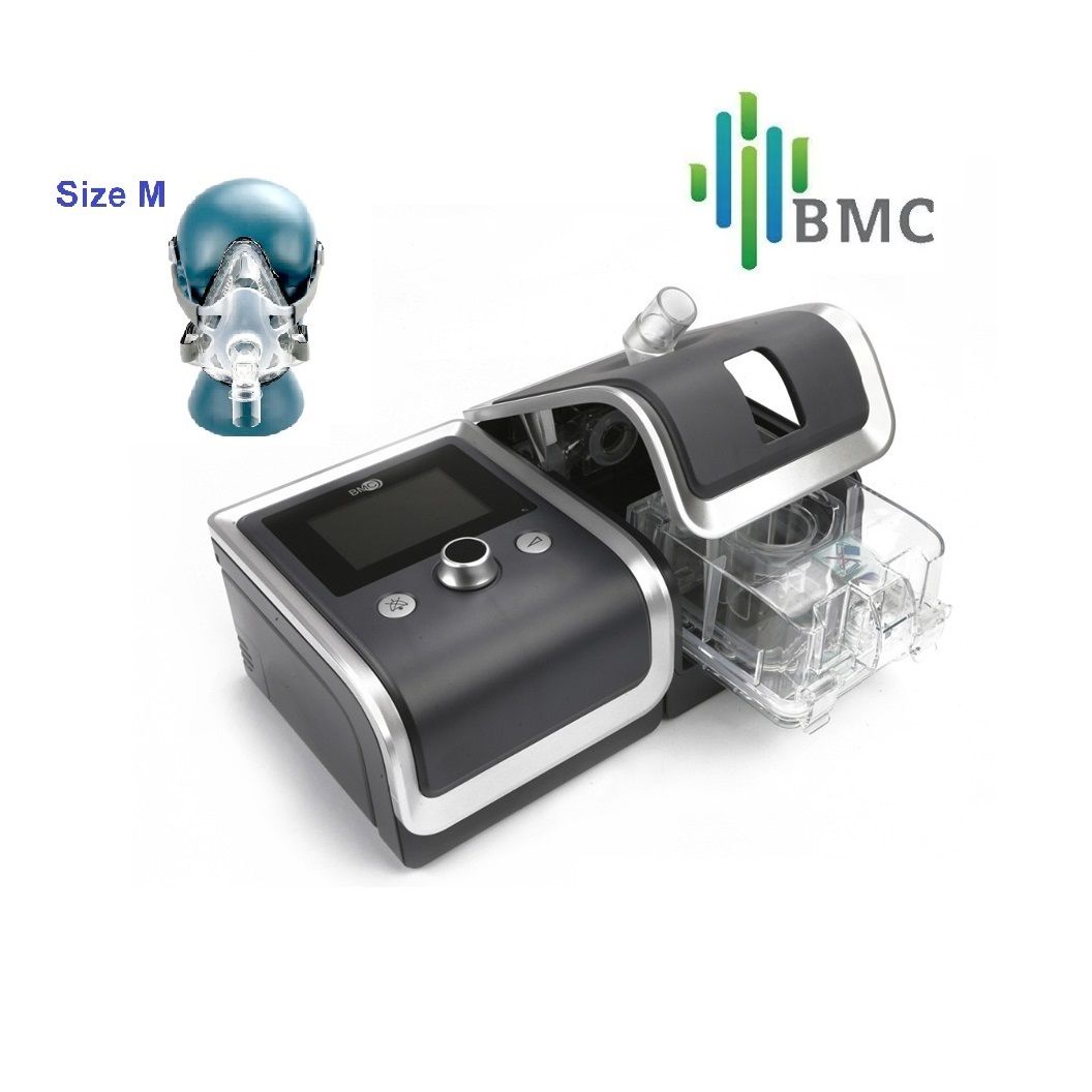 Авто СИПАП BMC RESmart GII CPAP E-20A-H-0 с полнолицевой маской средний  размер M и увлажнителем - купить с доставкой по выгодным ценам в  интернет-магазине OZON (1271558439)