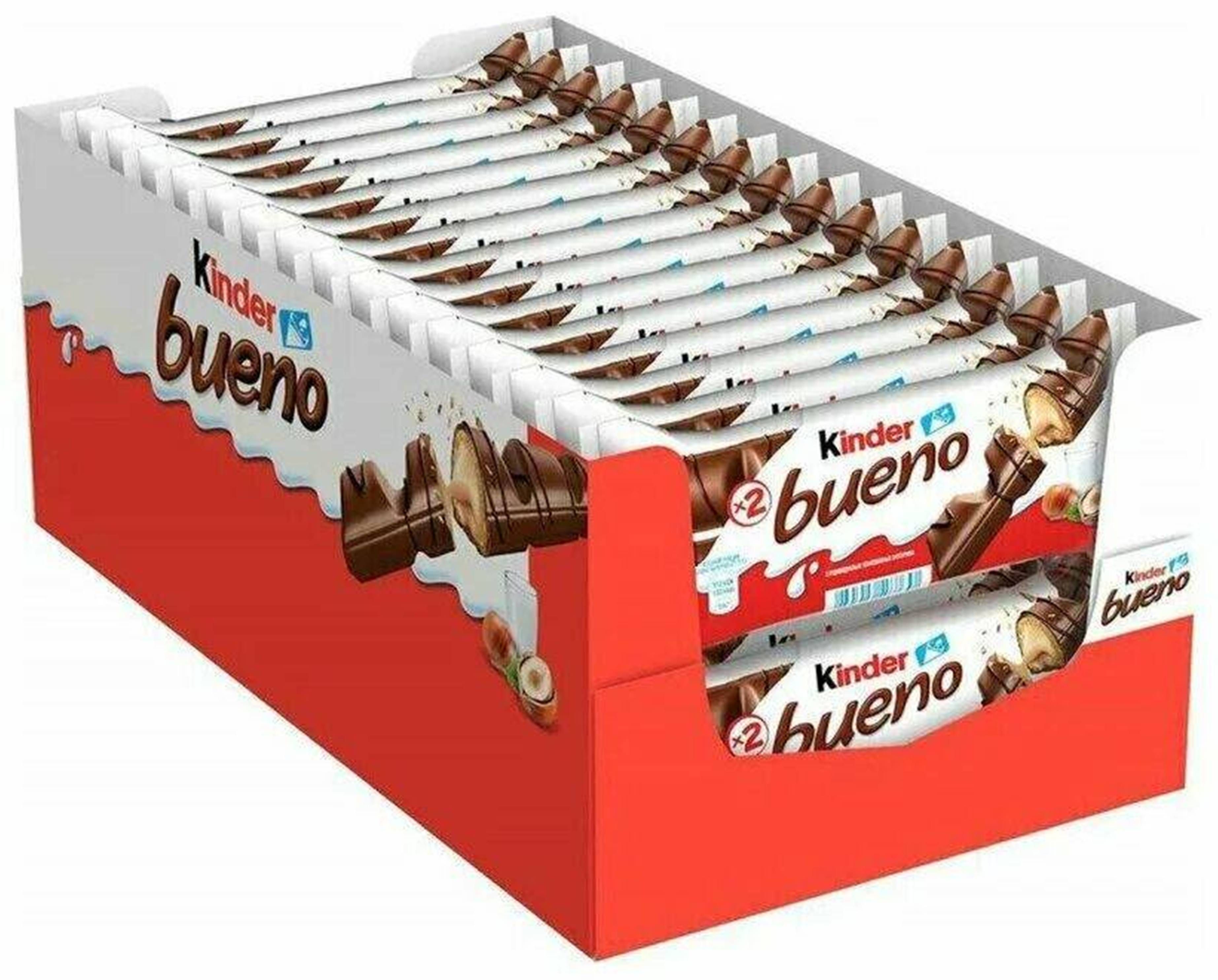 Вафли kinder bueno в Молочном шоколаде, 43 г