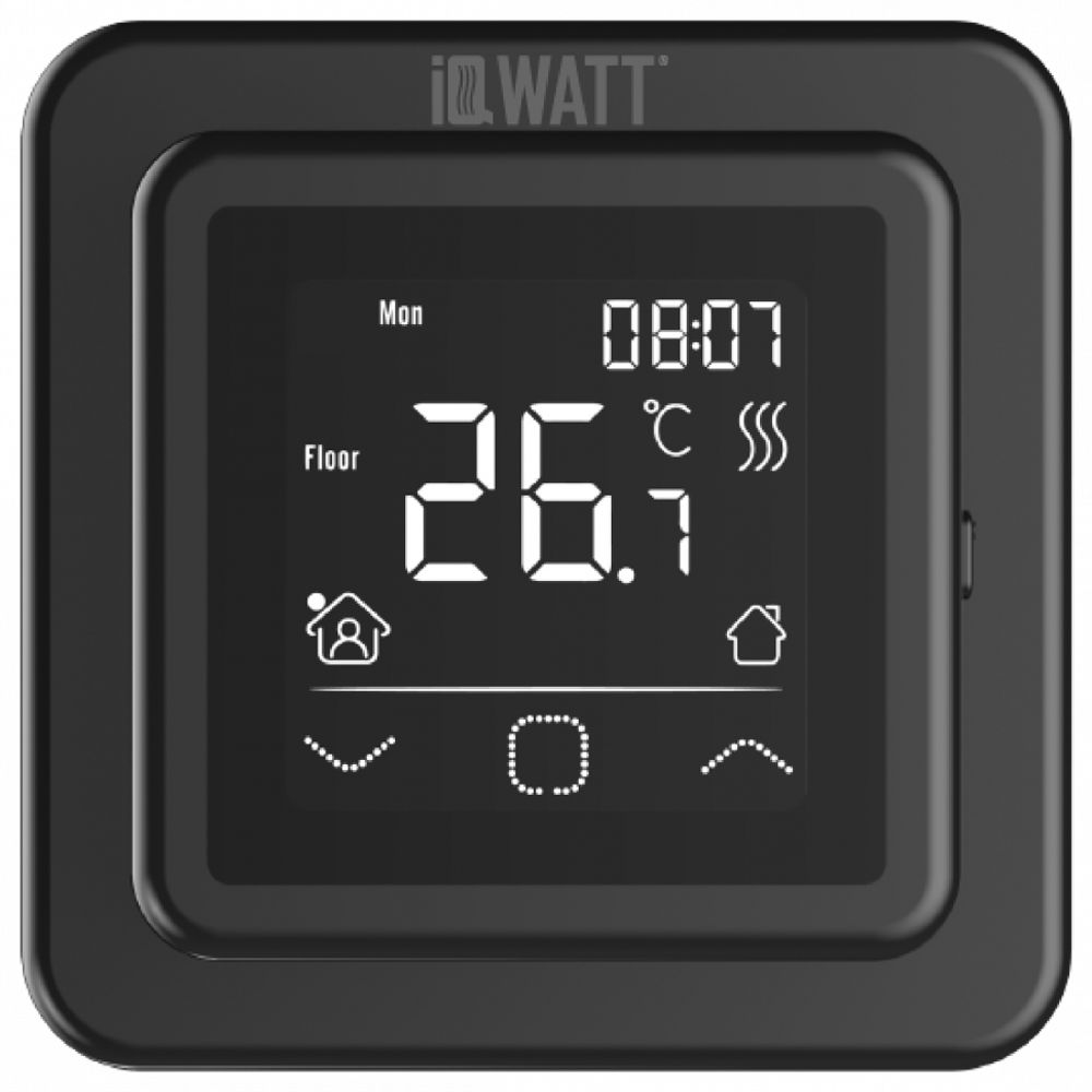 Терморегулятор IQWATT IQ THERMOSTAT SMART HEAT (черный)