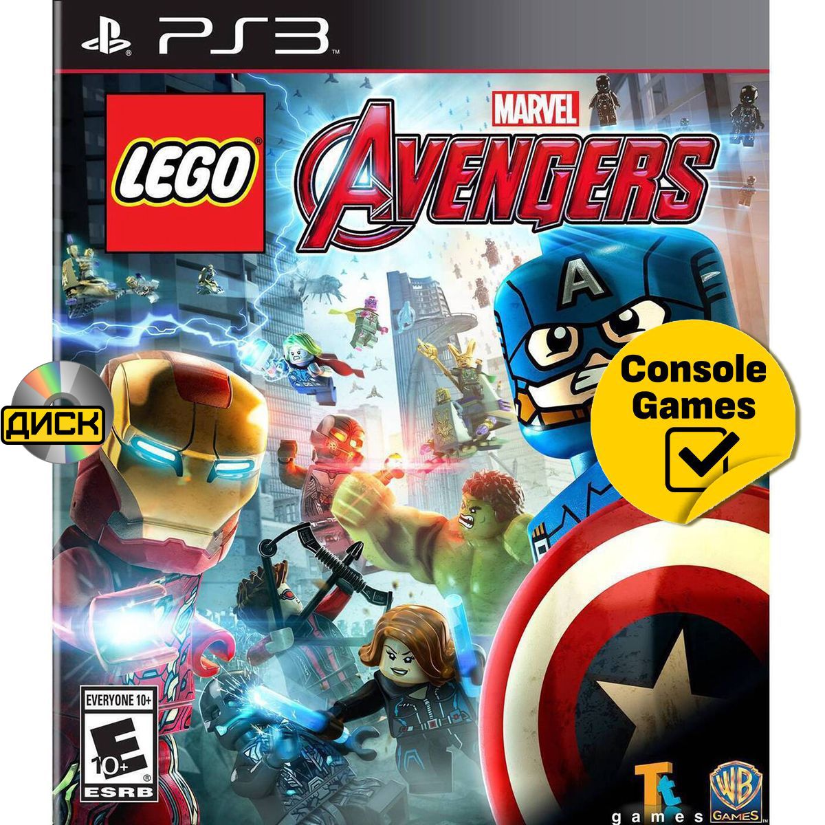 PS3 Lego Marvel Avengers (русская версия). Товар уцененный