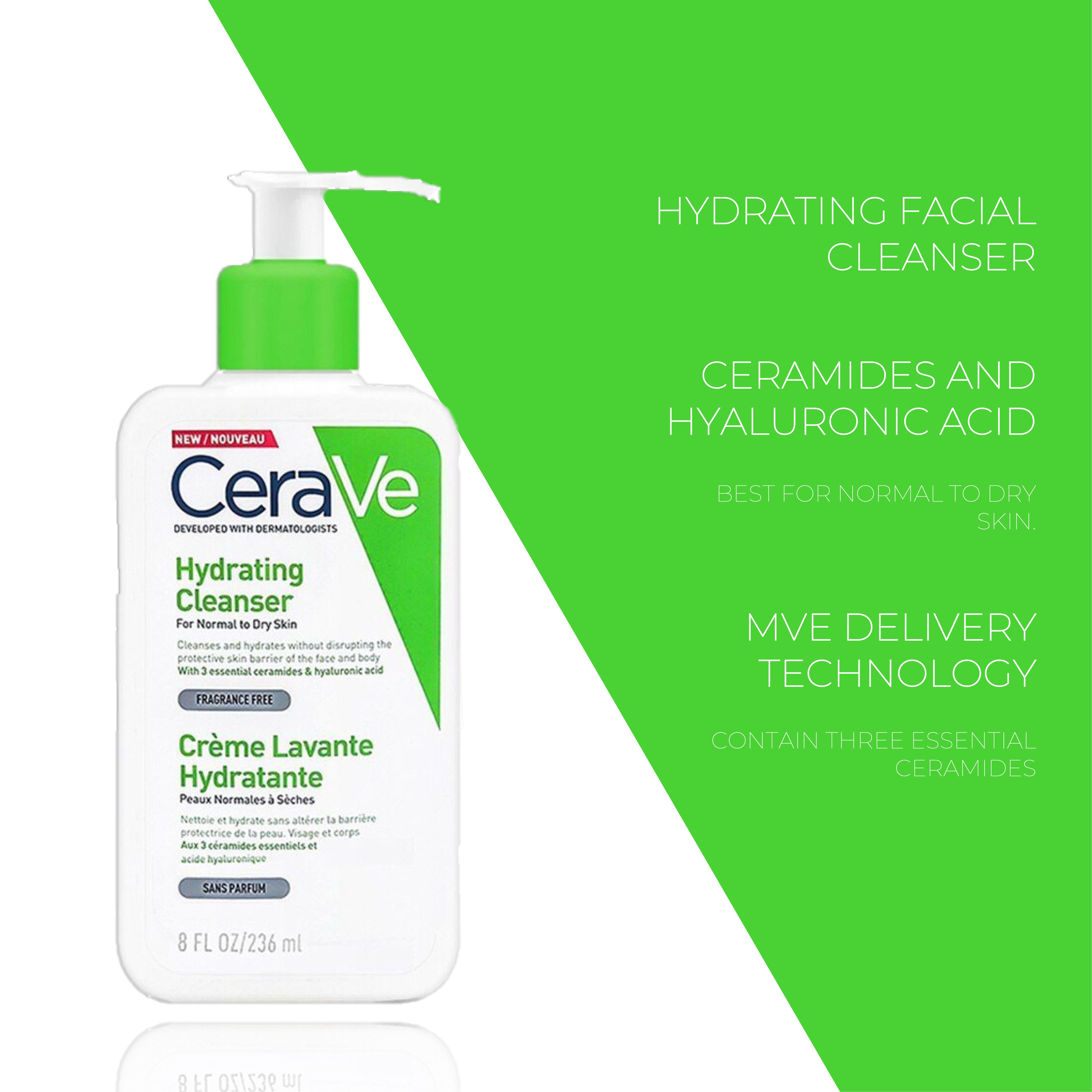 Крем-гель увлажняющий CeraVe Hudrating Cleanser.