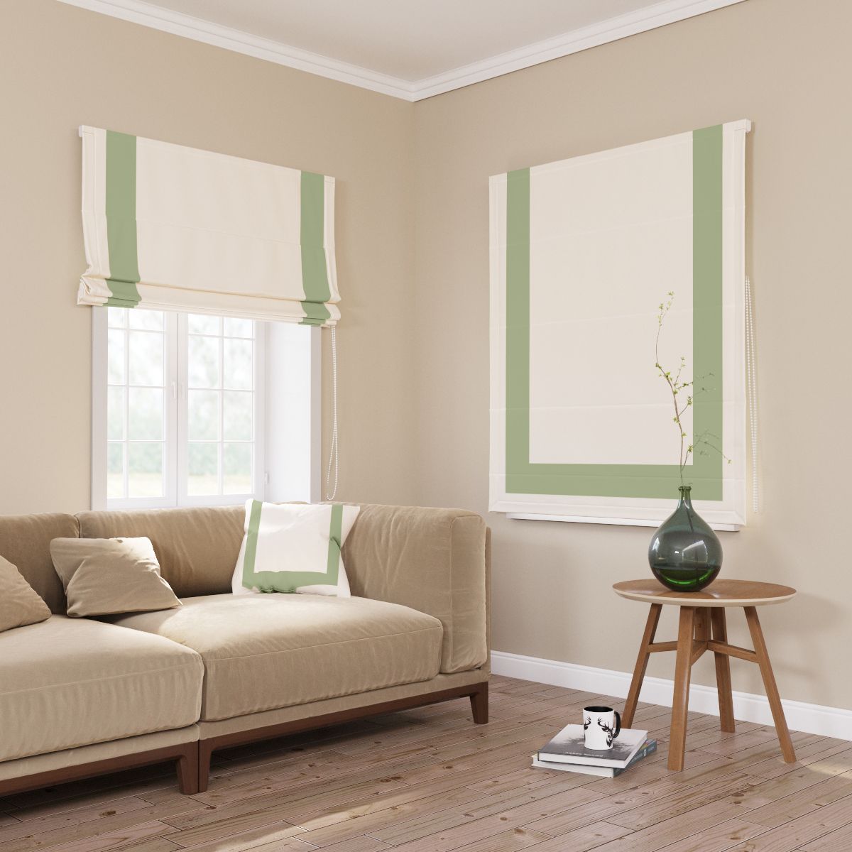 Римские шторы Chernogorov Home арт. 3000.4, габардин, веревочное управление, 160х130 см