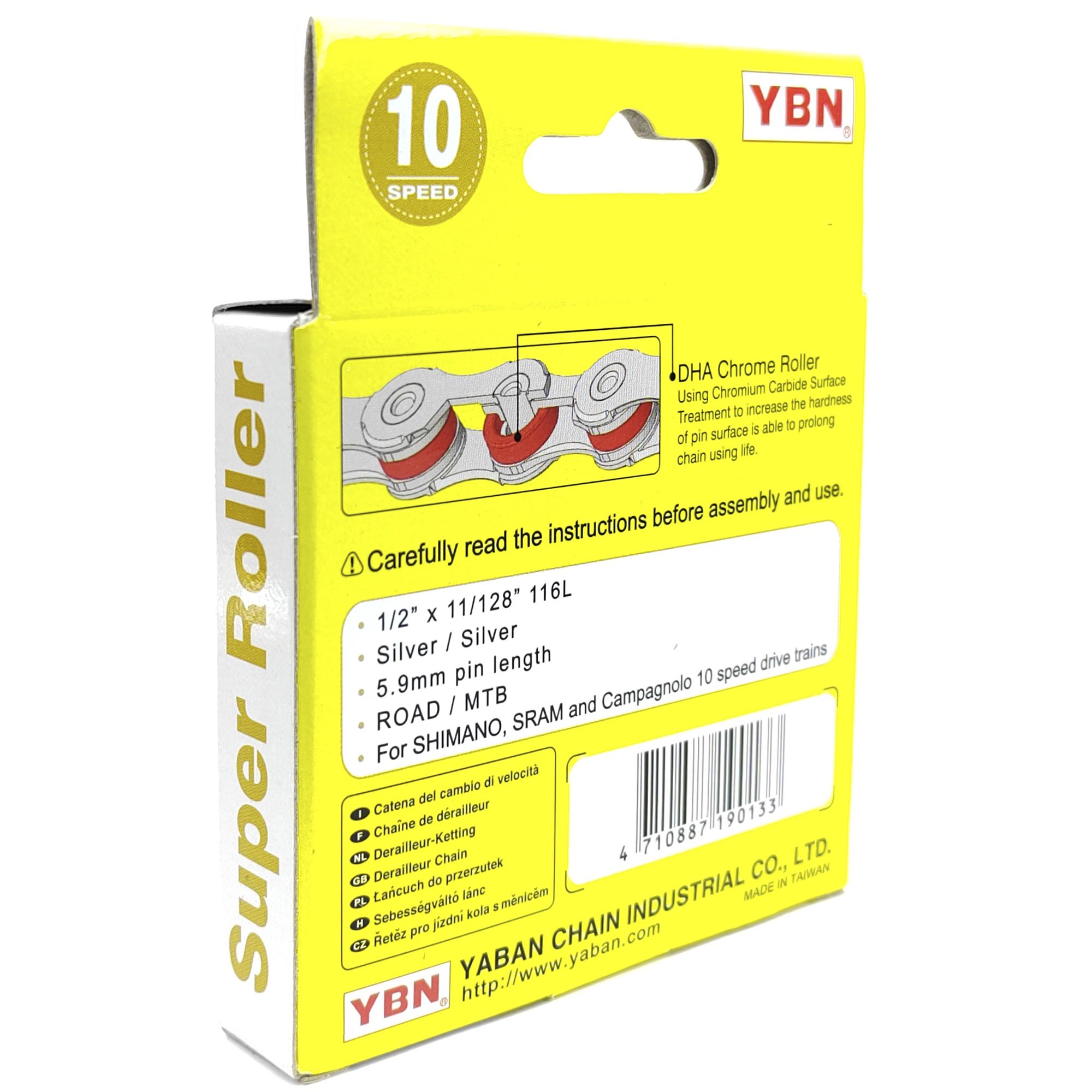 YBN Цепь для велосипеда S10-S2, 1/2"x11/128", 116 звеньев, 10 скоростей, замок цепи — Каталог Ozon — фото 5
