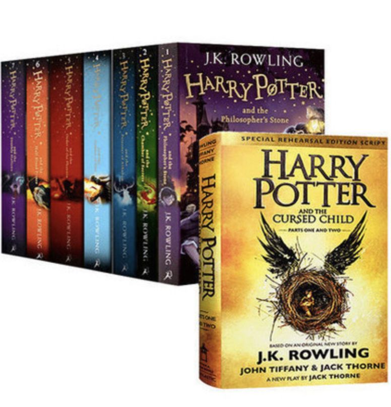 Книги Гарри Поттер на английском (британском) языке / Harry Potter: The Complete Collection + Harry Potter and the Cursed Child / Комплект из 8 книг / Роулинг Джоан Кэтлин | Роулинг Джоан Кэтлин