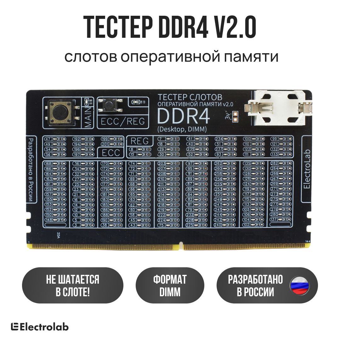 ТестерслотовоперативнойпамятиDDR4v2.0