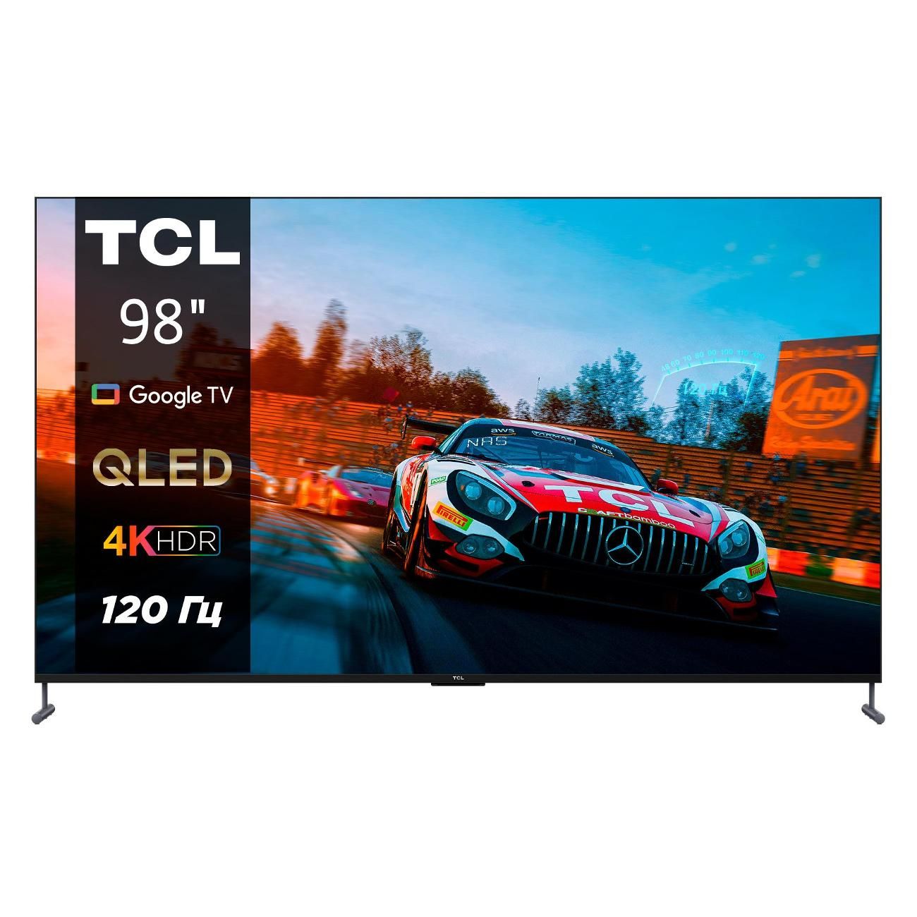 TCL Телевизор 98", черный