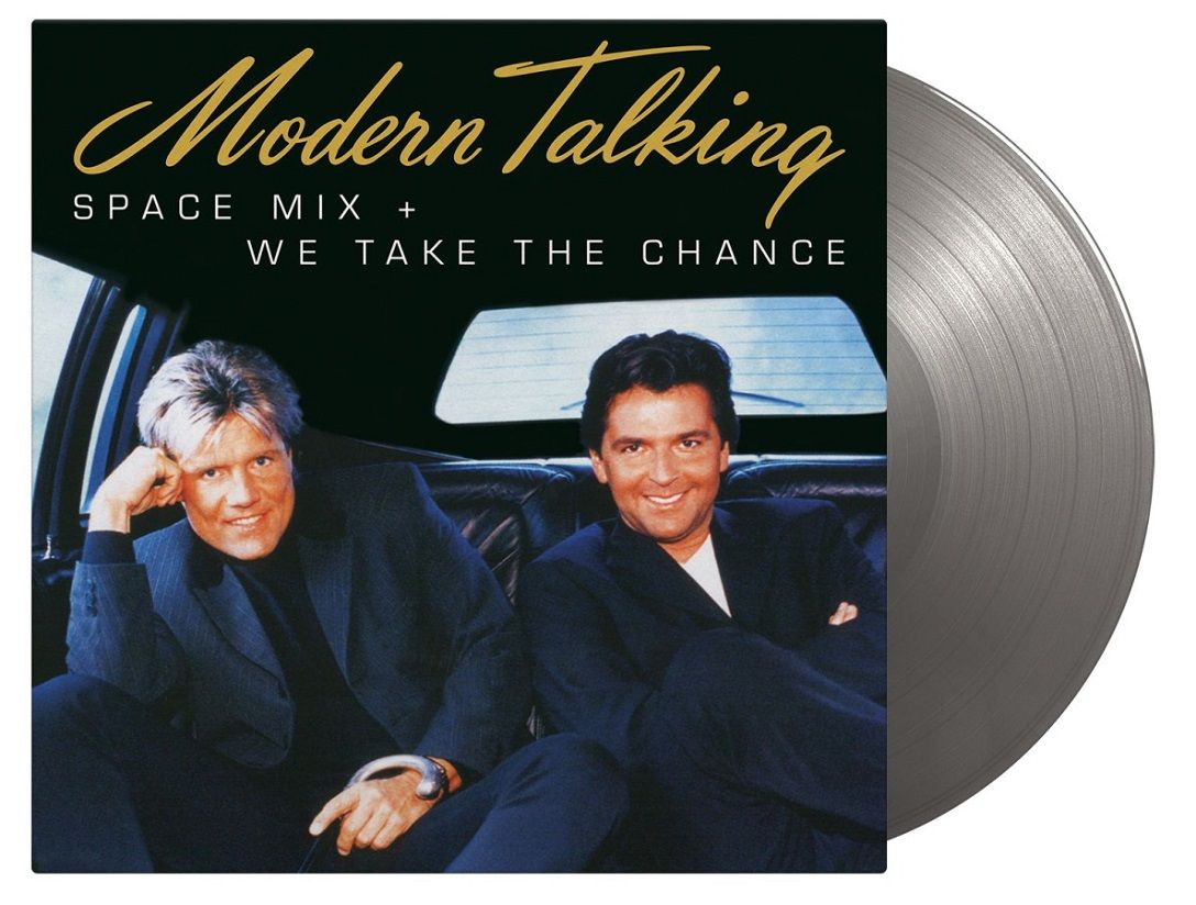 Modern Talking. Space Mix + We Take The Chance (12inch Maxi-Single/Silver  Coloured Vinyl/Виниловая пластинка)