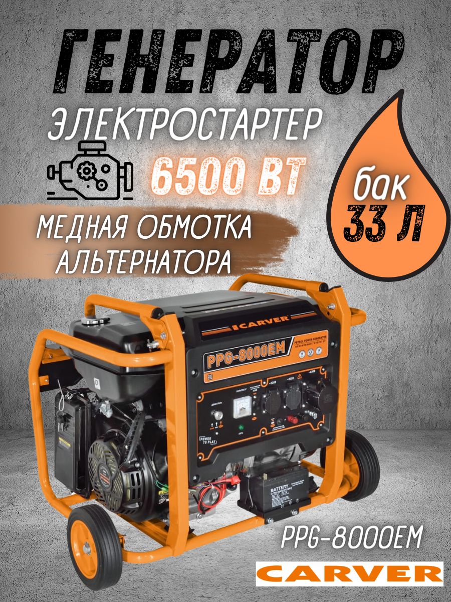 Carver ppg 8000. Генератор инверторный Карвер.