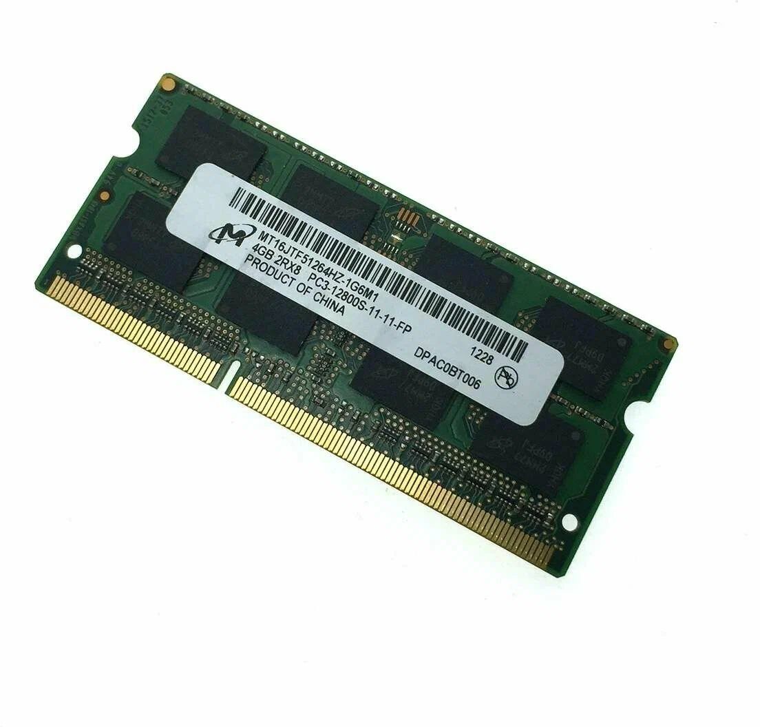 MicronОперативнаяпамятьDDR3LSO-DIMM1.35V1600Mhzдляноутбука1x4ГБ(0)