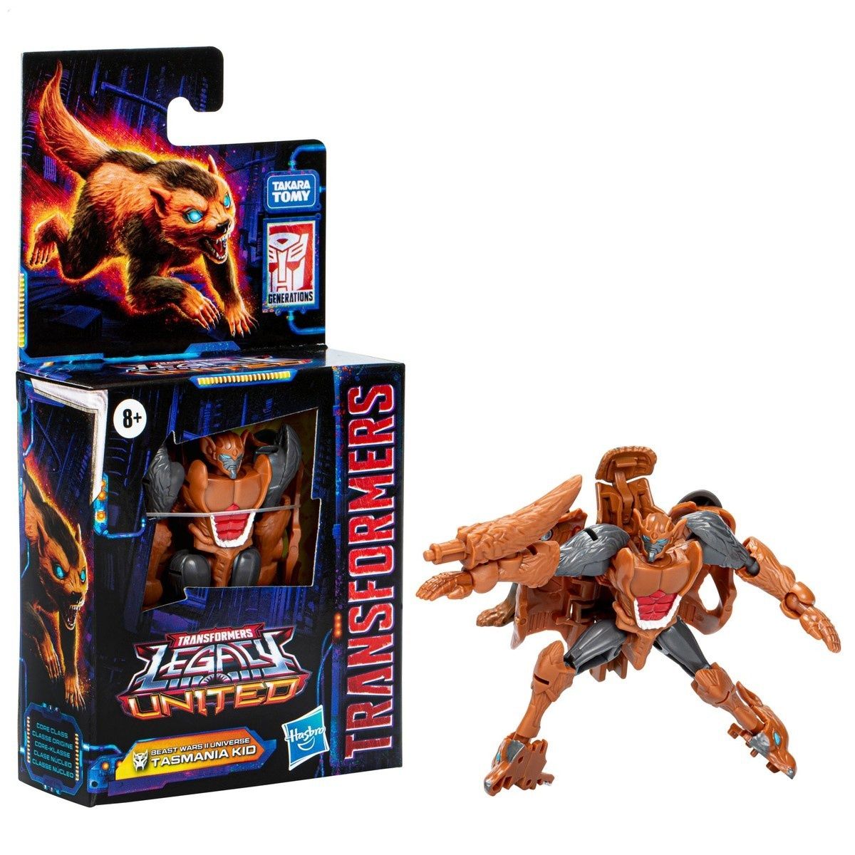 Фигурка Трансформеры Hasbro Legacy United Core Class Beast Wars II Universe  Tasmania Kid 3,5 дюйма (9 см) F8518 - купить с доставкой по выгодным ценам  в интернет-магазине OZON (1350596188)