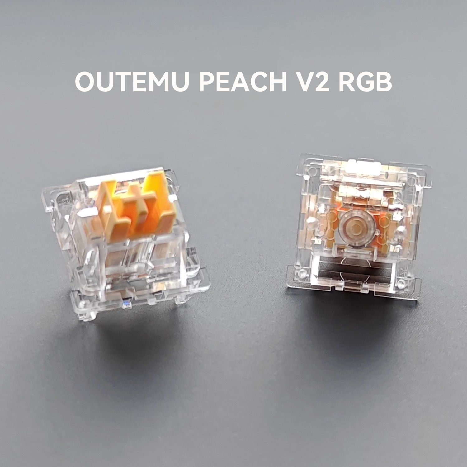 Механические переключатели Outemu Silent Peach V2 RGB-версия 70 штук