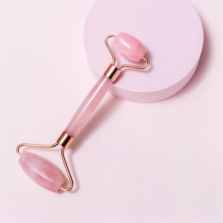 Массажный Роллер для лица Nefritrolik (Розовый кварц)