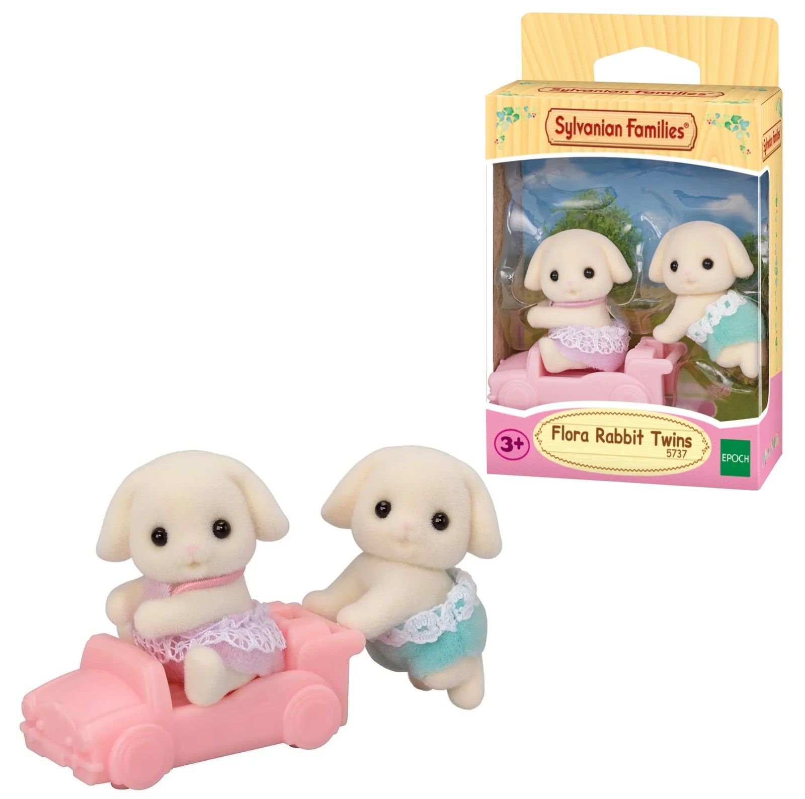 Фигурки Sylvanian Families 5737 Цветочные кролики-близнецы - купить с  доставкой по выгодным ценам в интернет-магазине OZON (1378225924)