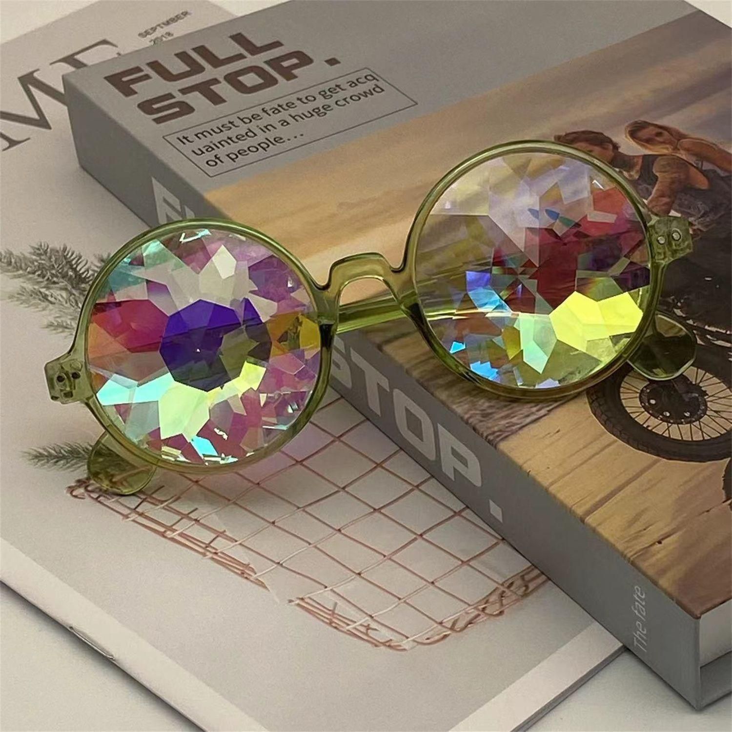 Фестивальные круглые очки-калейдоскоп