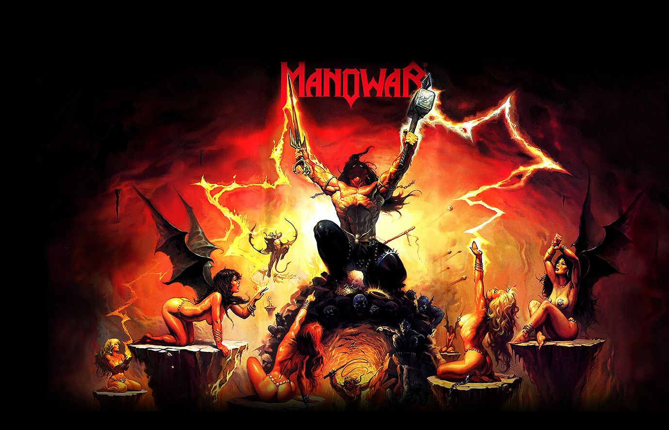 Плакат постер флаг Manowar