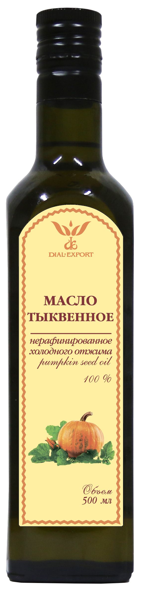 Dial-Export Масло тыквенное нерафинированное холодного отжима 500 мл